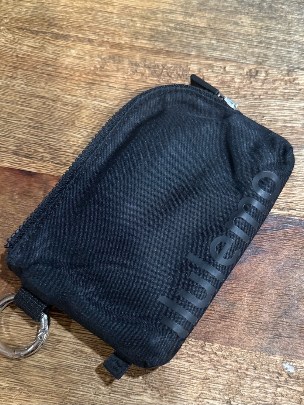lululemon athletica Black Zip Coin Pouch